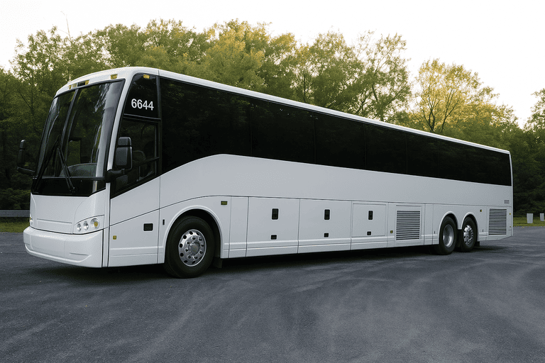 exterior of Billings Minibus Company coach bus