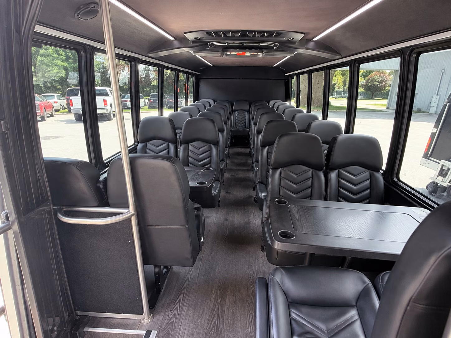 billings 20 passenger minibus inside