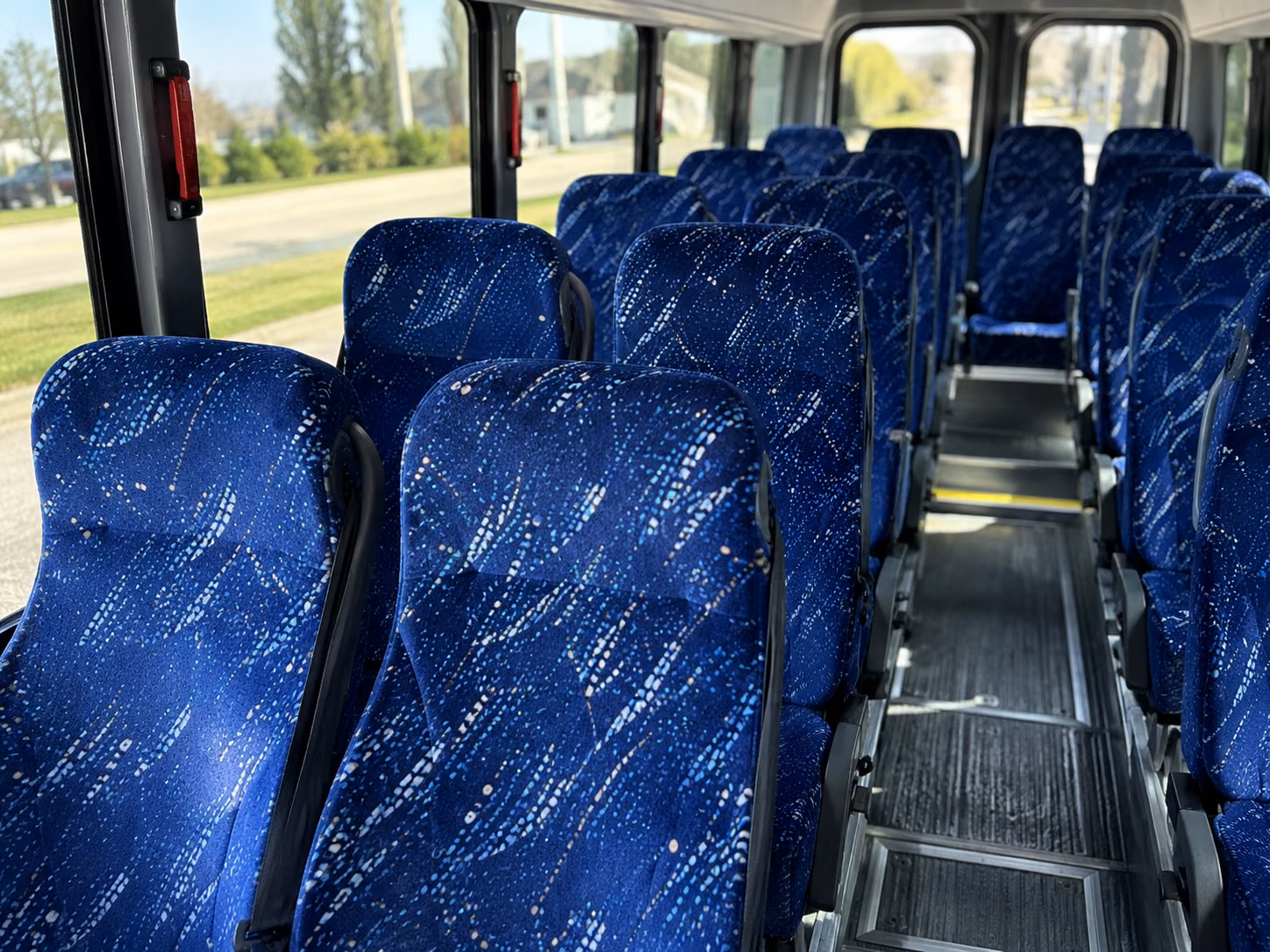 billings 20 passenger minibus interior