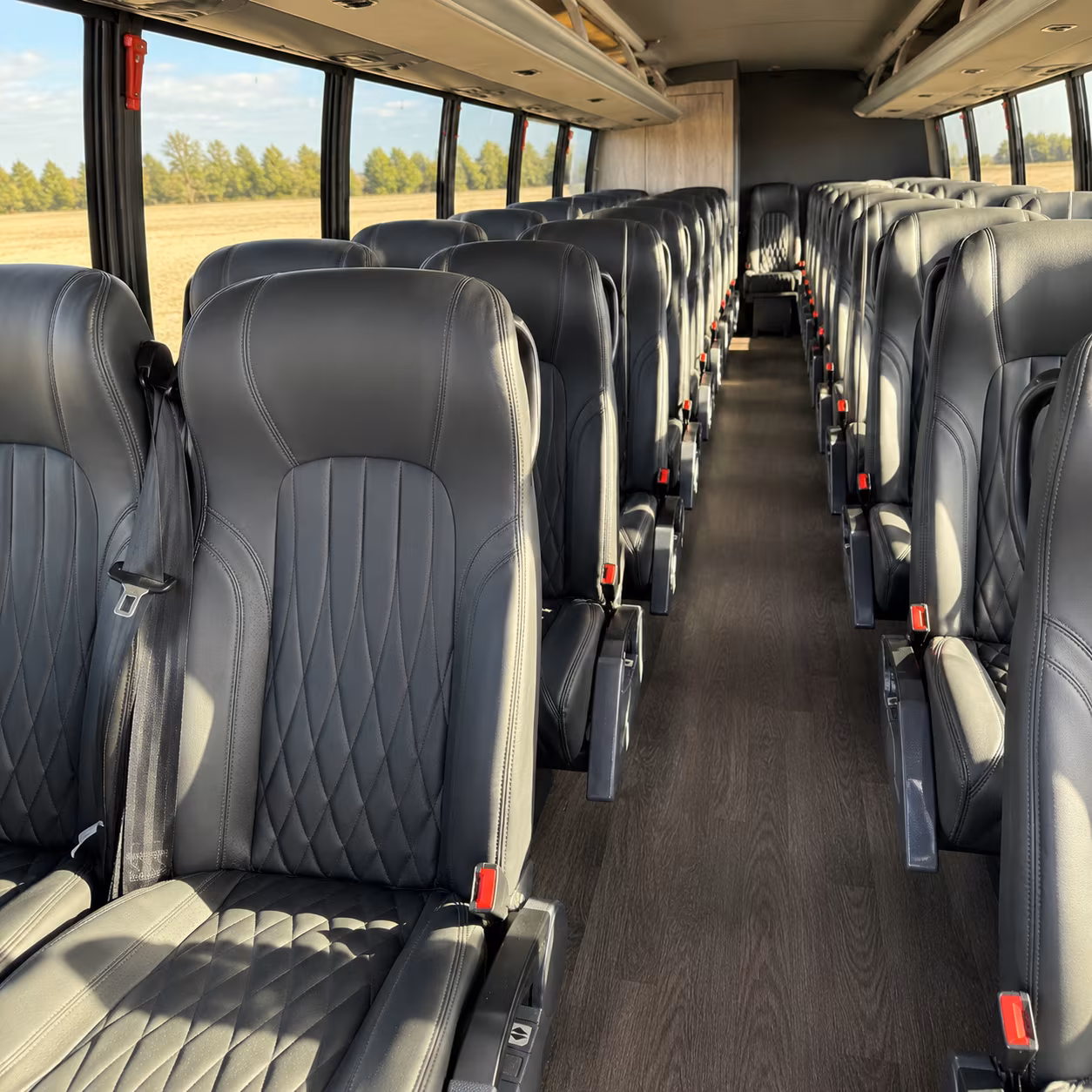 billings 30 passenger minibus inside