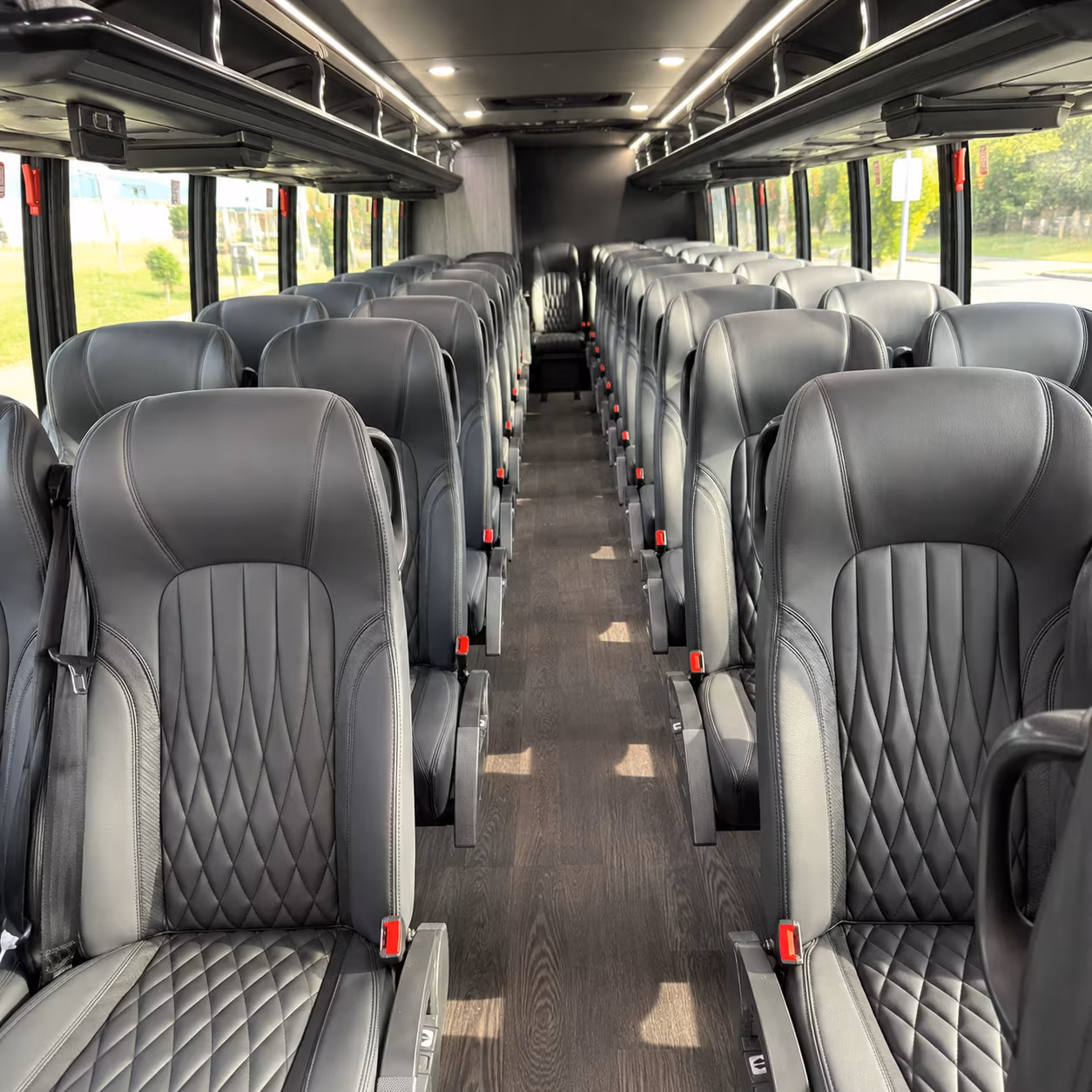 billings 35 passenger minibus inside