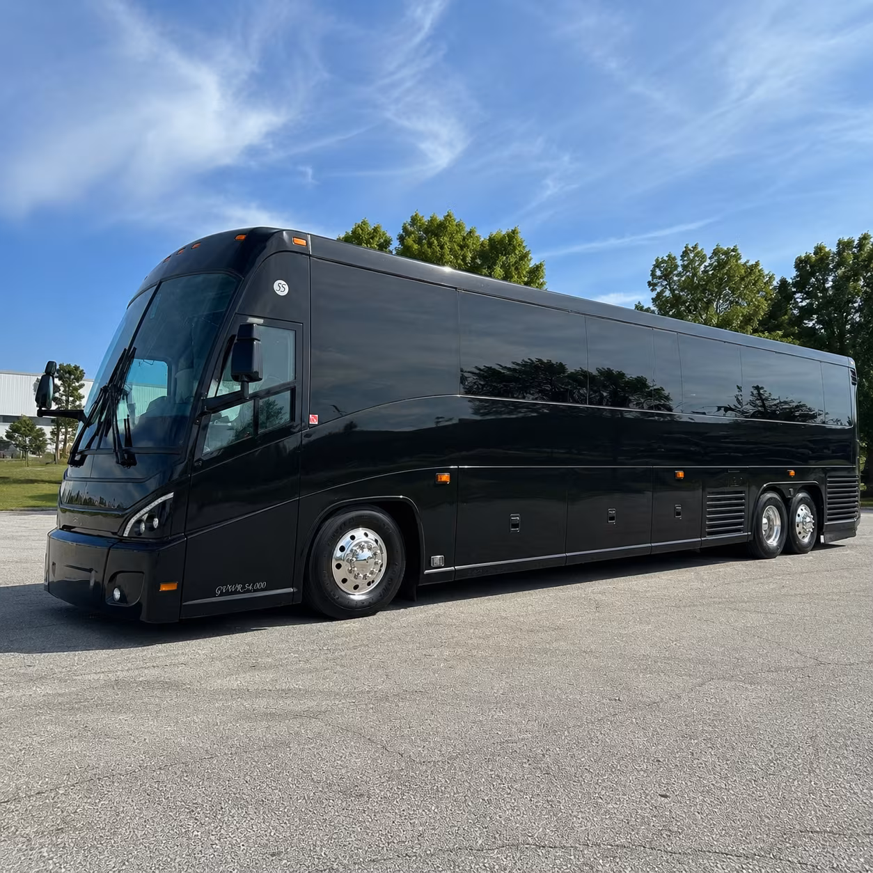 billings 47 passenger charter bus
